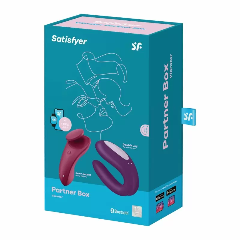 Набор для пар от Satisfyer: вибратор для пар Double Joy и вибратор в трусики Sexy Secret