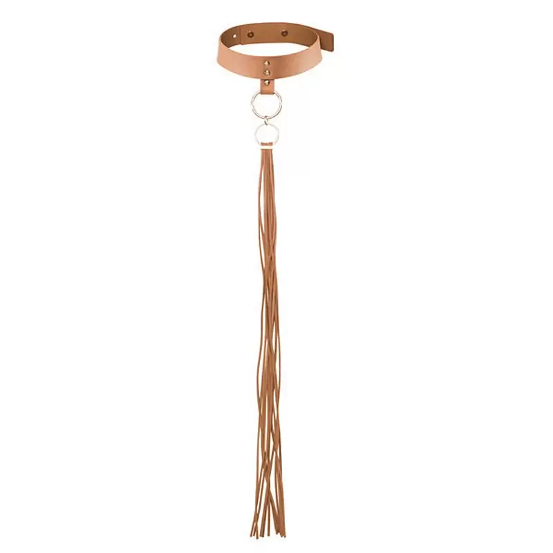 Ошейник с длинной кисточкой Maze Tassel Choker – коричневый