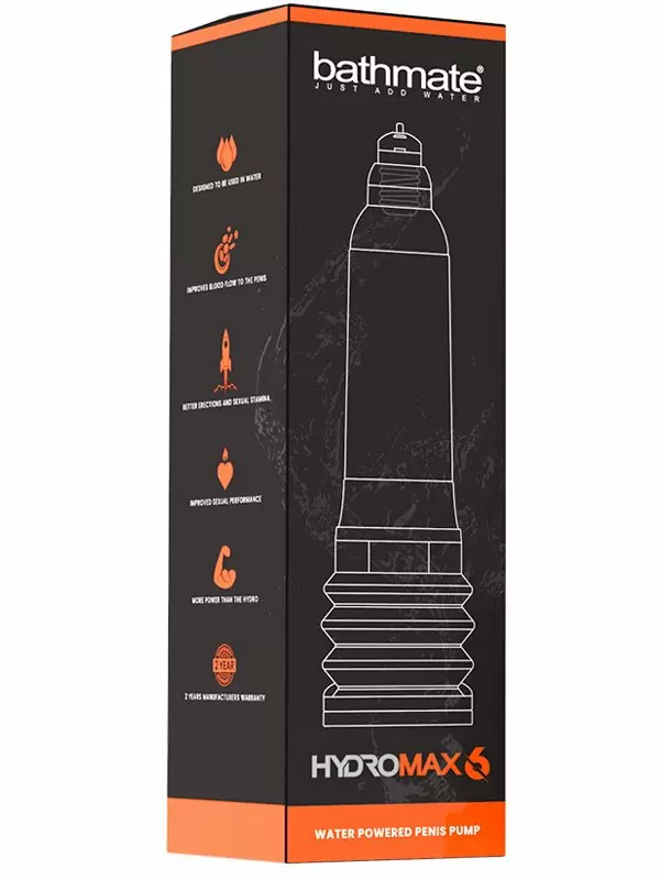 Гидропомпа Bathmate Hydromax6 crystal, для мужчин с размером до 15 см, прозрачная | Он и Она 18+