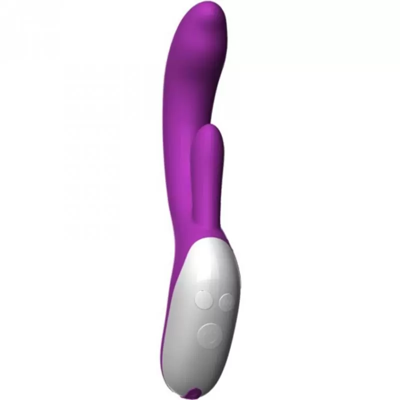 Перезаряжаемый вибратор Nexus Femme Cadence с мануальной стимуляцией точки G - фиолетовый с белым