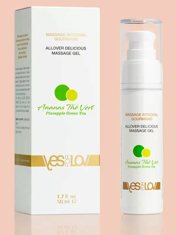 Смазка для тела YESforLOV «Ананас-зеленый чай», массажная, 50 мл