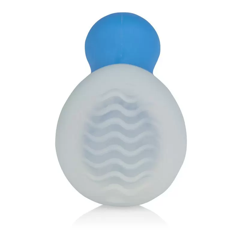 Мини-вибратор с охлаждающим эффектом Posh Silicone Ice Massager Wave – синий