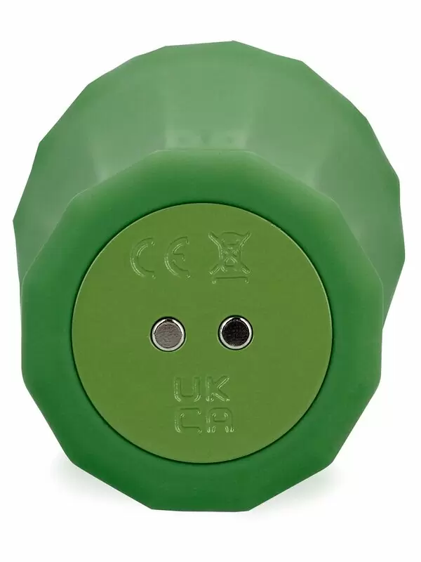 Мощный вибратор WAND - Green Mumba, 20,5 см, 10 скоростей, силикон, зеленый