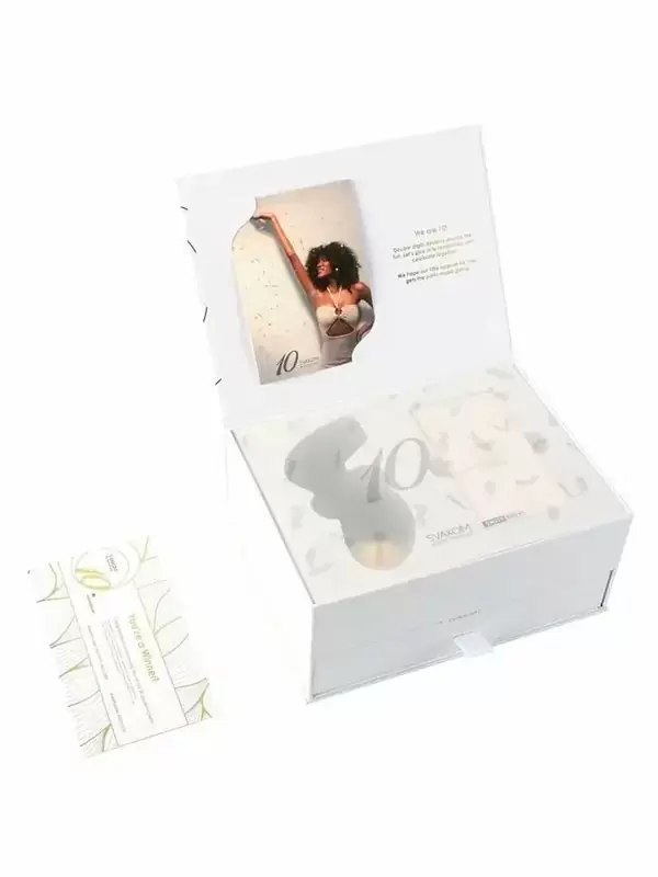 Подарочный набор Svakom Pulse Box: стимулятор Pulse Pure, лубрикант и клинер Swiss Navy, маска на глаза и лента для связывания