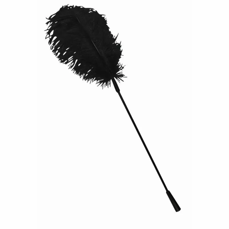 Стек с страусиным пером Bad Kitty - черный