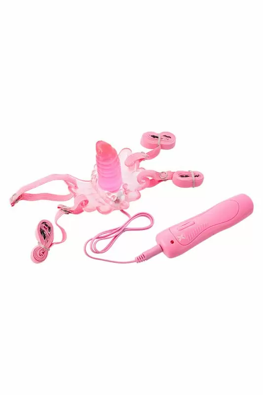 Вибробабочка TOYFA c пультом управления - розовый