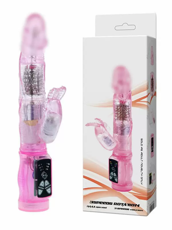 Ротатор с вибрацией Intimate Lover двойного воздействия – розовый