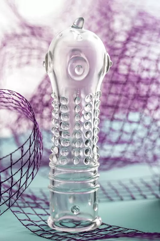 Увеличивающая насадка на пенис TOYFA A-Toys – прозрачный