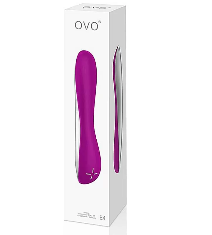Перезаряжаемый вибромассажер Ovo E4 - фуксия