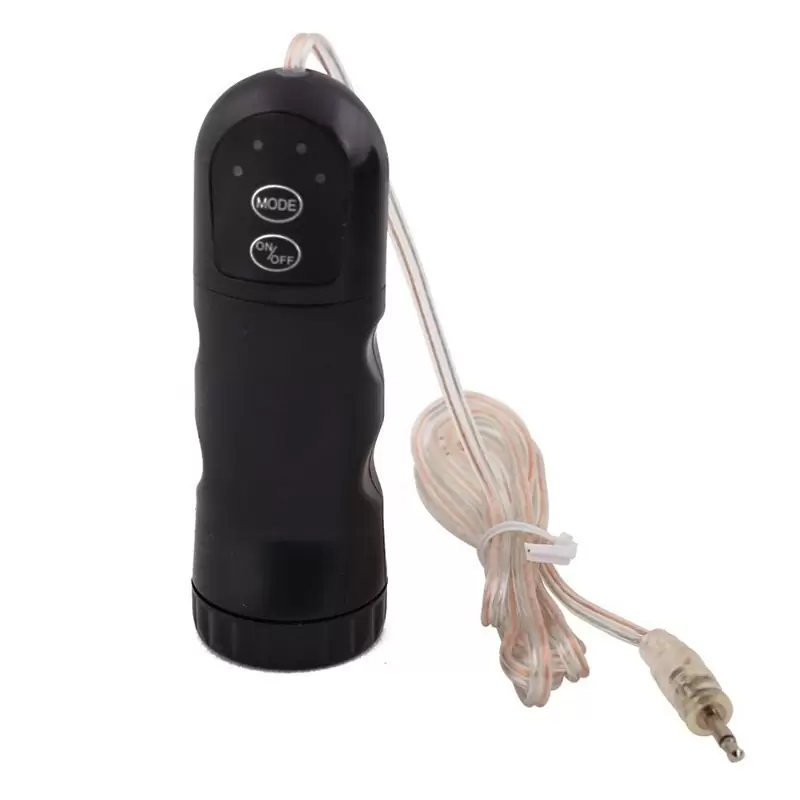 Мастурбатор попка в колбе Pink Butt с вибрацией и проводным пультом – телесный