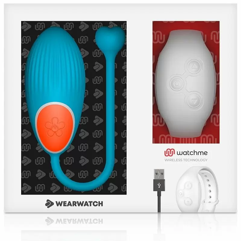 Виброяйцо с пультом управления WEARWATCH EGG WIRELESS TECHNOLOGY WATCHME BLUE / SNOWY
