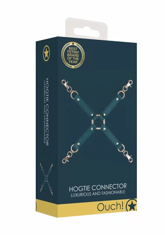 Фиксатор для БДСМ-игр из искусственной кожи Ouch Halo - Hogtie Connector - Green