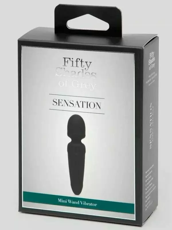 Компактный минивибратор Fifty Shades of Grey Mini-Wand Sensation, 20 режимов, 10,1 см, черный