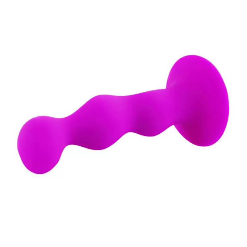 Анальный стимулятор Booty Passion волнообразной формы на присоске – розовый