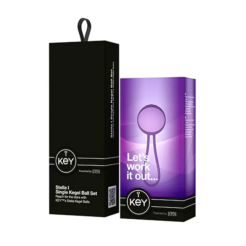 Набор из 2-х вагинальных шариков разного веса Stella I - Lavender