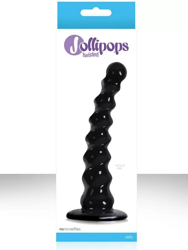 Анальный стимулятор Jollipops Twisted – черный