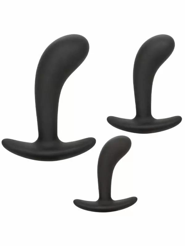 Набор анальных пробок California Exotic Novelties Silicone Prostate Kit, 3 размера, силикон