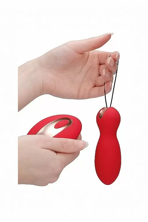 Виброшарики с вибропультом управления Purity (красные)