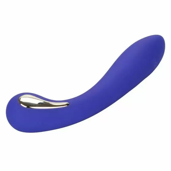 Изогнутый вибратор Impulse Estim Petite G Wand, 7 режимов, 19 см, силикон, синий