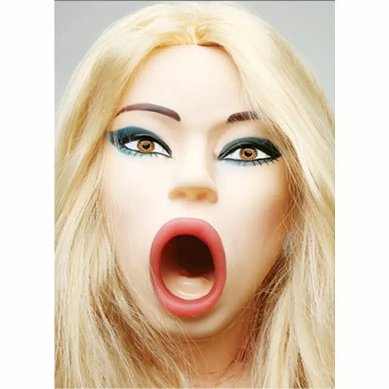 Кукла надувная на коленях Bree Olson с вибрацией