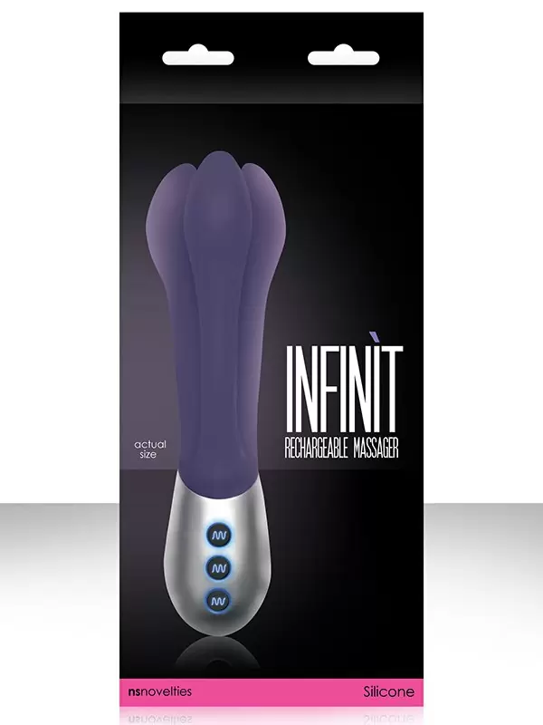 Вибромассажер перезаряжаемый Infinit – фиолетовый