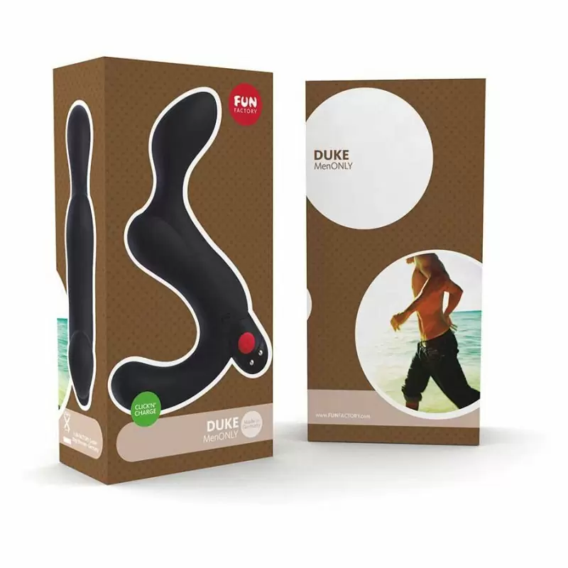 Мощный стимулятор простаты Fun Factory Duke, 5 режимов, 16,8 см, черный