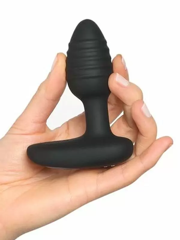 Интерактивная анальная вибропробка Kiiroo OhMiBod Lumen, 10,1 см, силикон, черный