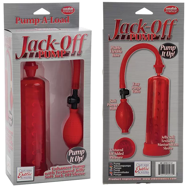 Вакуумная помпа Jack-Off Pump – красная