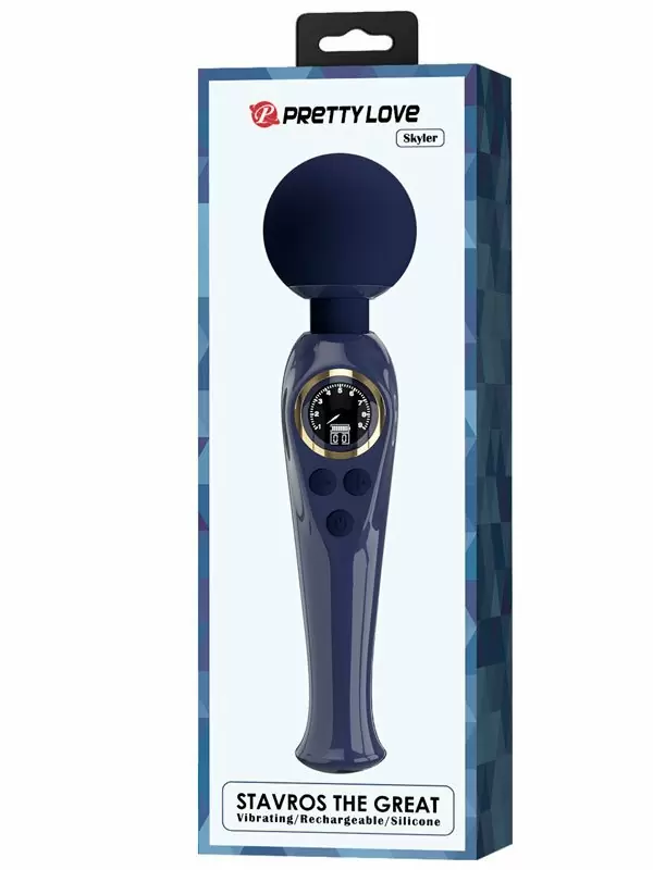 Гибкий вибратор Baile Skyler, с LED-дисплеем, 10 режимов, силикон