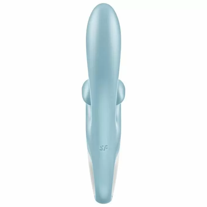Вибратор-кролик Satisfyer Touch me, два мотора, 21,2 см, 12 режимов, синий