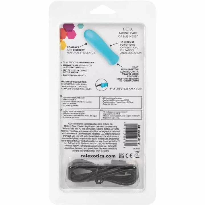 Миниатюрный перезаряжаемый вибромассажер Kyst T.C.B. Taking Care of Business