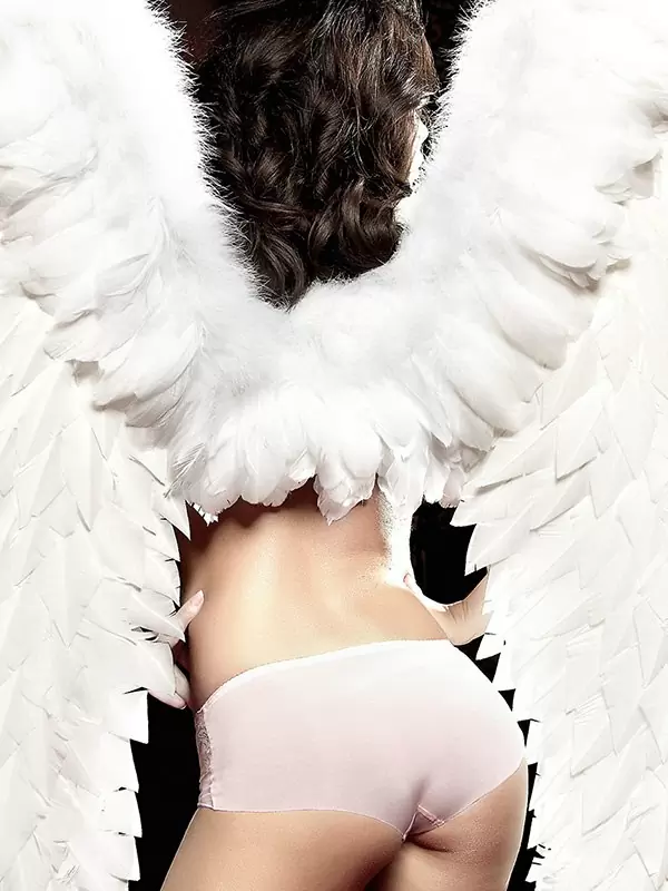 Кружевные трусики Back In Heaven – светло-розовые, M/L	