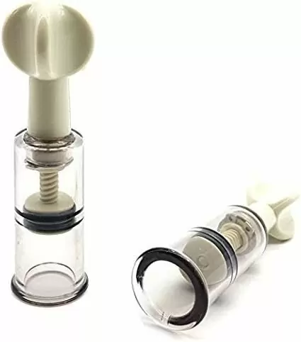 Компактная вакуумная помпа для сосков Nipple Sucker Erozon, диаметр 0,8 см, АБС-пластик, прозрачный