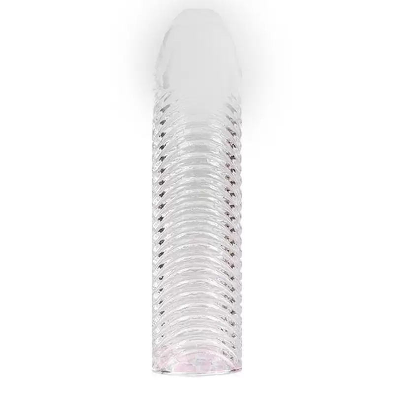 Увеличивающая рельефная насадка Kanikule закрытого типа — прозрачная, диаметр 4 см, длина 17 см