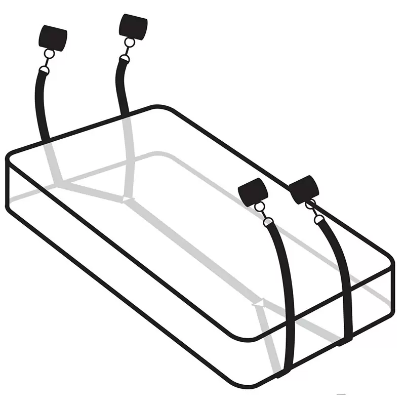 Фиксаторы Wraparound Mattress Restraints для кровати – черные	
