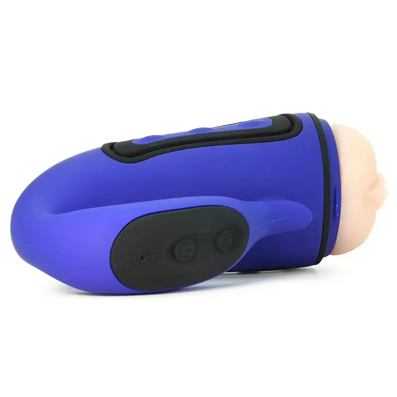 Мастурбатор вагина Alpha Stroker 2 с вибрацией – голубой	