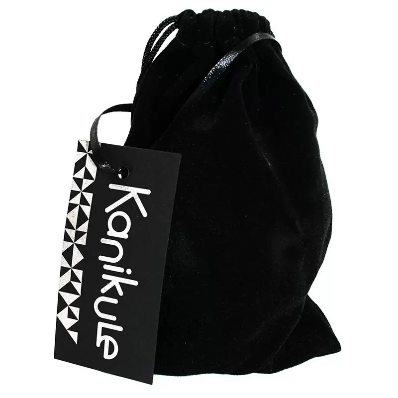 Большая алюминиевая анальная пробка Kanikule Large с кристаллом в виде сердца – золотистый с красным