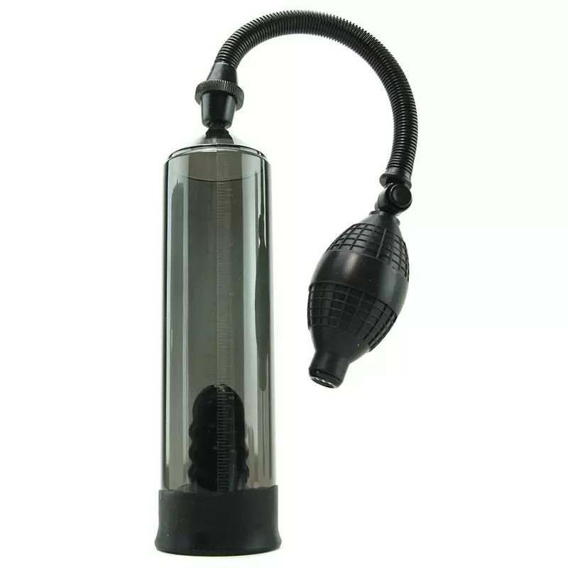 Вакуумная помпа и эрекционное кольцо Precision Pump with Erection Enhancer – черный
