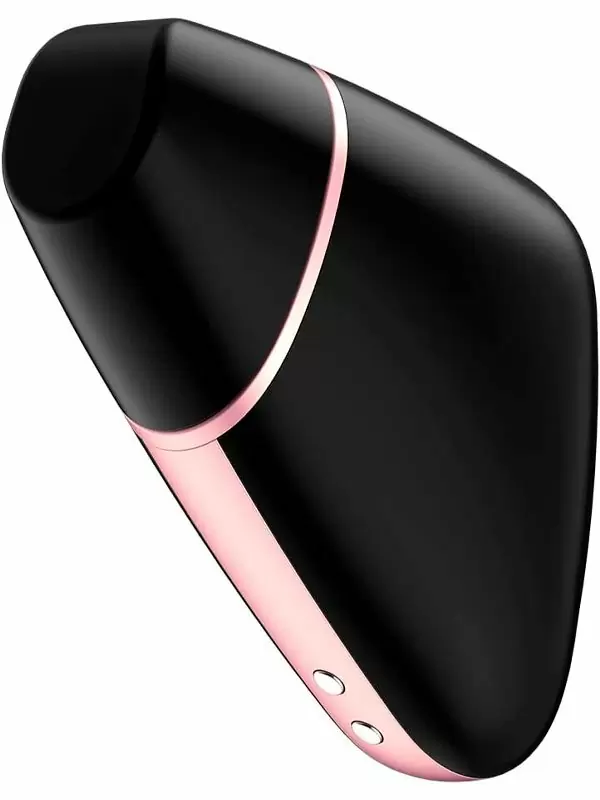 Вакуумно-волновой стимулятор клитора Satisfyer Love Triangle, управление через приложение, 9 см, черный