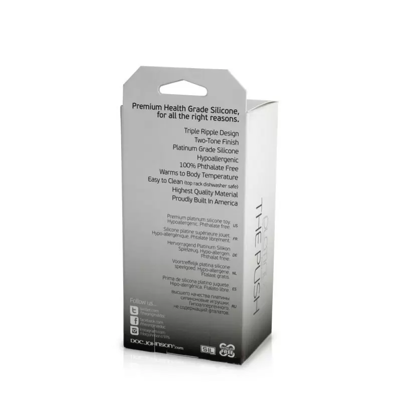 Анальная пробка Platinum Premium Silicone The Push – черный