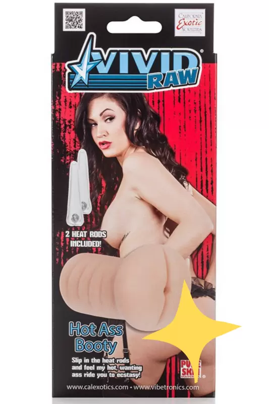 Мастурбатор анус Vivid Raw Hot Ass Booty нагреваемый – телесный