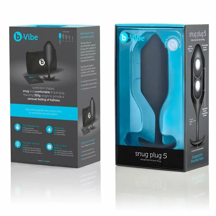 Профессиональная пробка для ношения B-vibe Snug Plug 5