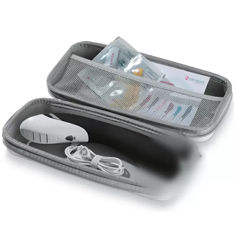 Вибромассажер с электростимуляцией Tickling Truman анатомический – черный