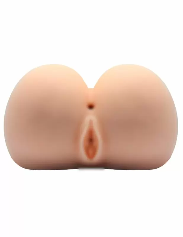 Реалистичный мастурбатор Baile Crazy Bull Busty Butt, вагина-анус, 16,6 см, 5 скоростей, телесный