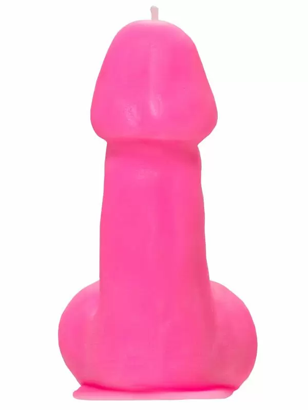 Оригинальная свеча Pecado BDSM «Пенис средний», 8,5 см, розовая