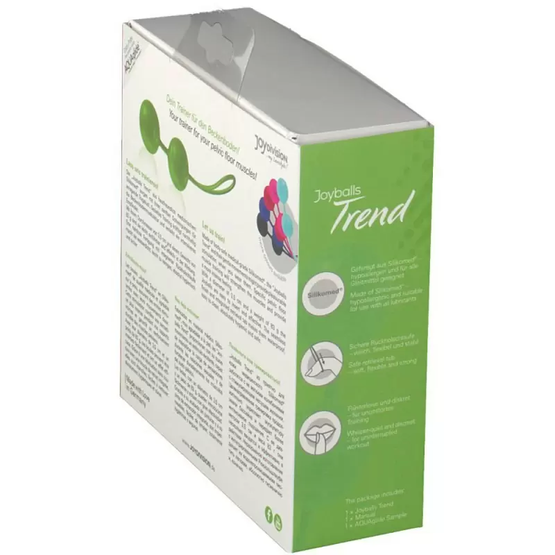 Вагинальные шарики Joyballs Trend со смещенным центром тяжести – зеленый