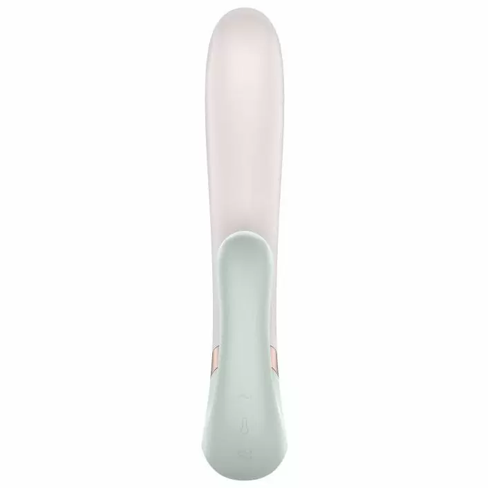 Вибратор-кролик Heat Wave с функцией нагрева (мятный)