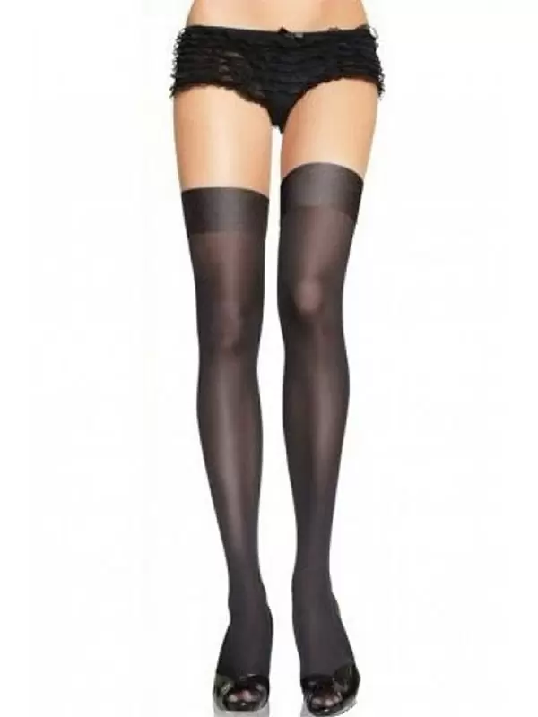 Классические чулки на резинке (Temptlife) – черный