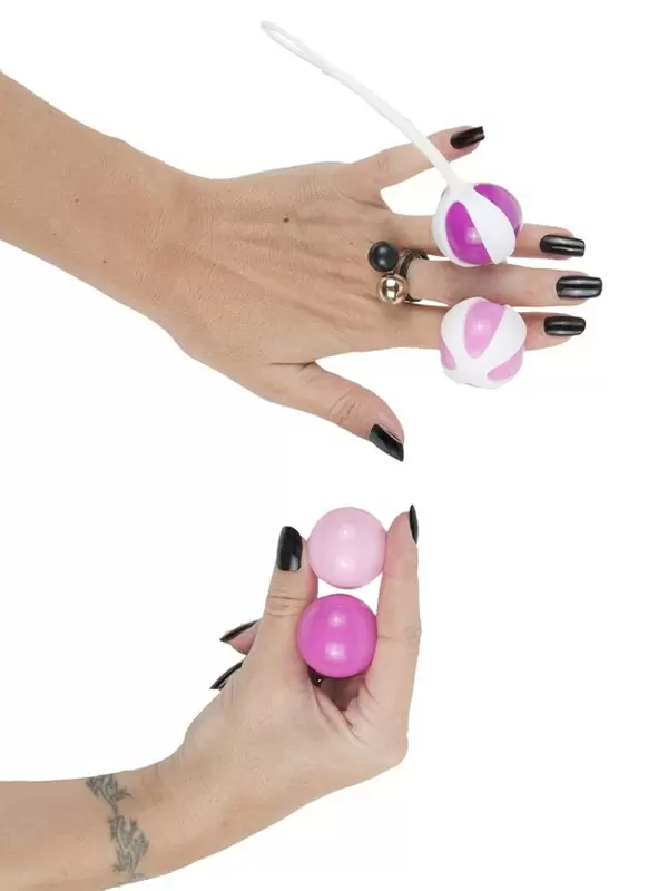 Гладкие вагинальные шарики Geisha Balls – розовый