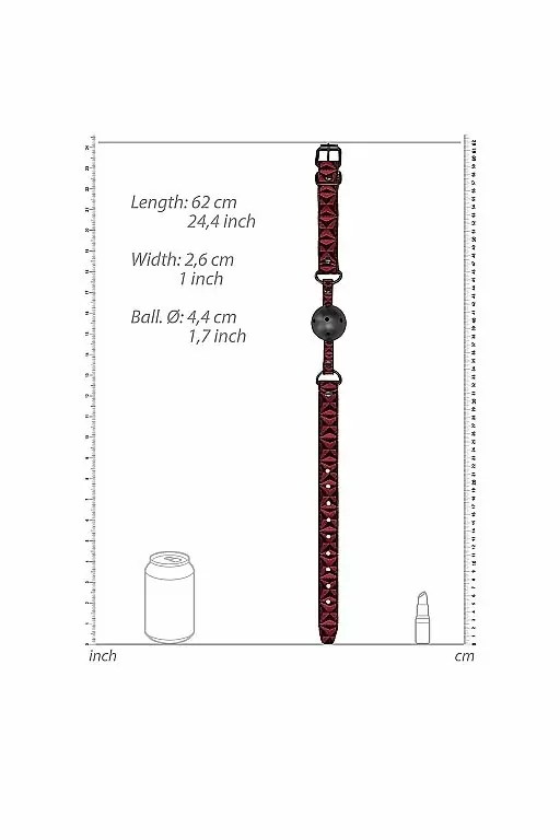 Дышащий кляп-шарик Breathable Luxury Ball Gag — удобный и стильный